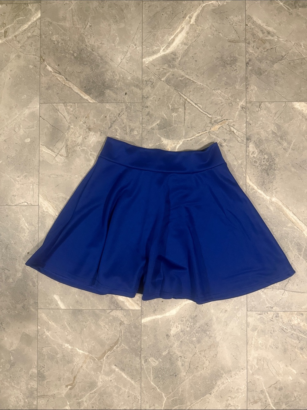 Blue Women's Flared Shorts